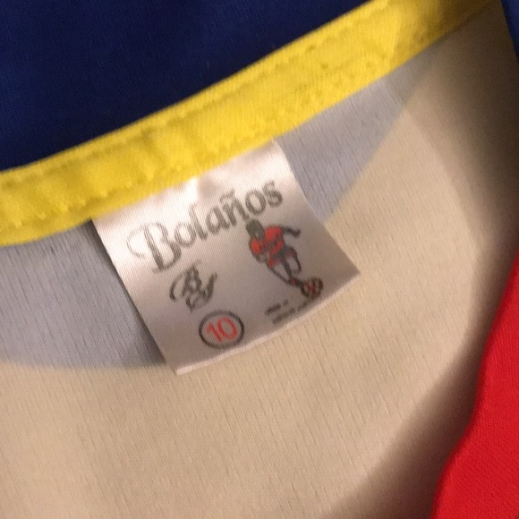 Kids Colombia Jersey Sz 10 (fits like 8) yellow Bolaños gd condition - Picture 2 of 4